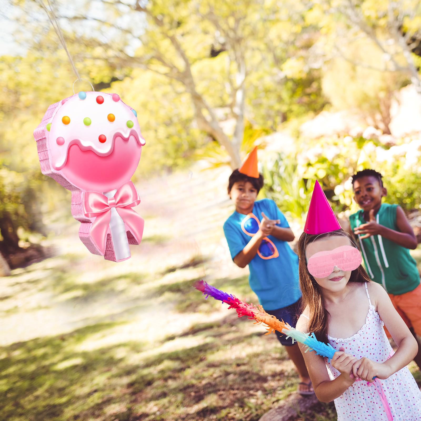 Amazon.com: Aoriher Candy Party Favor Candy Piñata with Stick